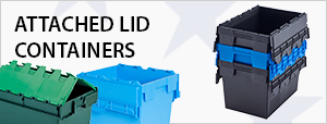 Attached Lid Containers & Toteboxes