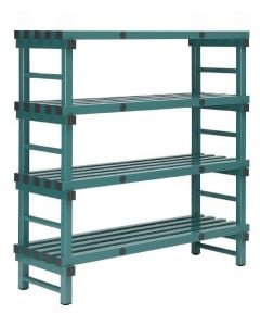 Hygienic Plastic Shelving - Single Bay