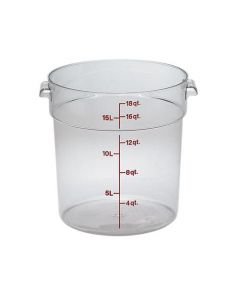 Polycarbonate Round Food Container 17.2 Litre - RFSCW18