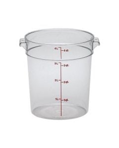 Polycarbonate Round Food Container 3.8 Litre - RFSCW4