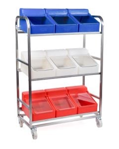 Stainless Steel Trolley with 9 Ingredient Bins – rotoXF8