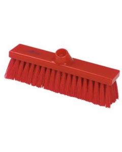 Red Sweeping Broom 280mm Medium Bristled - B1732