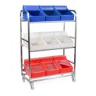 Stainless Steel Trolley with 9 Ingredient Bins – rotoXF8