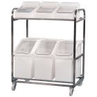 Stainless Steel Trolley with 6 Ingredient Bins – rotoXF10