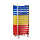 RM15SS Bakery Trolley with coloured confectionery trays
